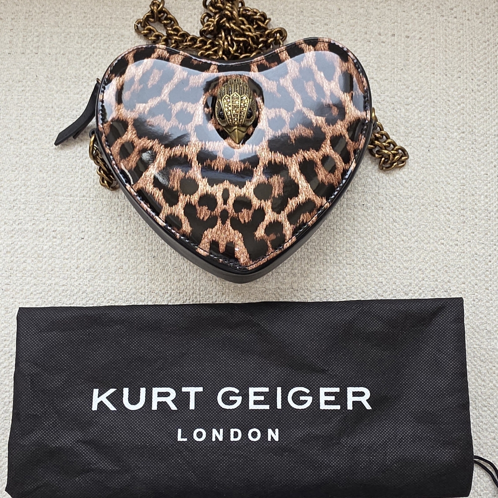 Leopard Print Heart Shape Crossbody
